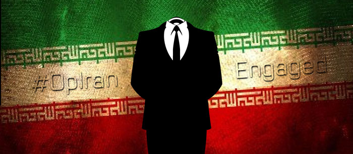 Anonymous hits Iranian state sites