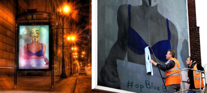 Anonymous Opération « Blue Bra Girl » #opBlueBra