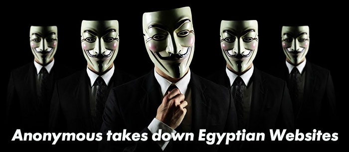 Anonymous takes down Egyptian Websites