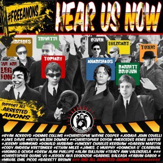 The Anonymous Solidarity Network - FreeAnons Benefit CD « Hear Us Now » (Cover Back) @AnonymousVideo