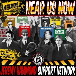 The Anonymous Solidarity Network - FreeAnons Benefit CD « Hear Us Now » (Cover Front) @AnonymousVideo