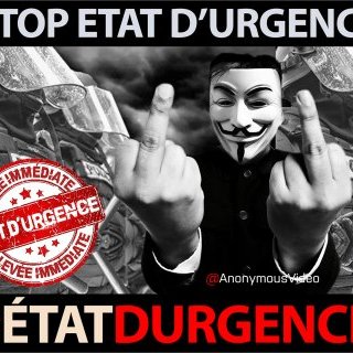 Stop état d'urgence @AnonymousVideo