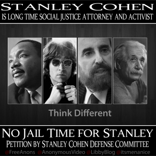 No jail time for Stanley Cohen @AnonymousVideo